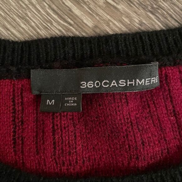 360 Cashmere Paloma Plaid Cashmere Sweater - Picture 4 of 6